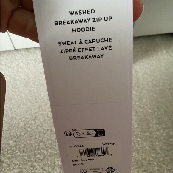 ALO washed breakaway zip-up Hoodie - Picture 5 of 6